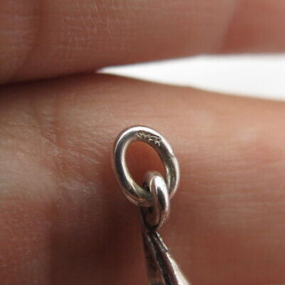 925 Sterling Silver Vintage Sailboat 3D Pendant - Picture 8 of 9